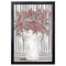 12" x 16" Pink Posies II Framed Wall Art, Contemporary Nature Home Décor, Glass Facing and Hanging Hardware Included
